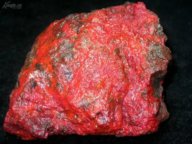 【图】大红袍鸡血石原石大料,硬地,169克!