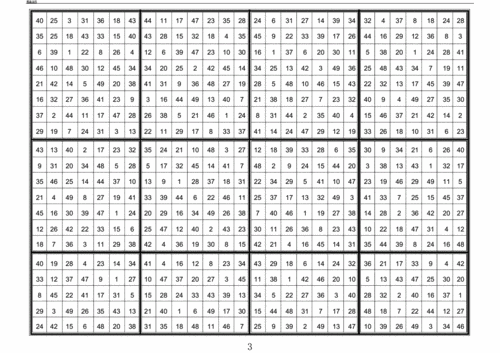 注意力训练舒尔特量表格49格docx13页
