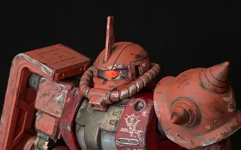 佛系撸胶系列-gto 红色彗星 夏亚扎古2