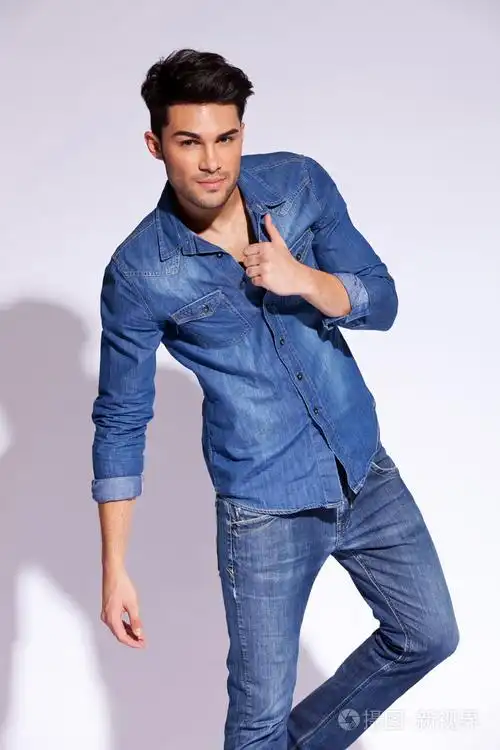 有吸引力的时尚男人构成