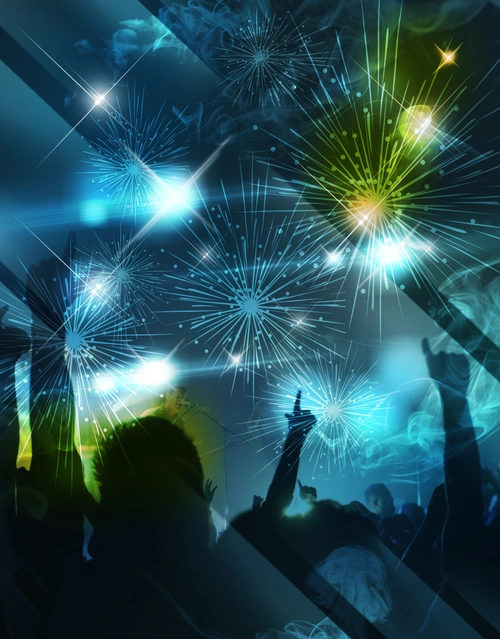 电子音乐会派对宣传海报背景 - 当图网