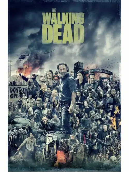 行尸走肉完结官方发布全员海报