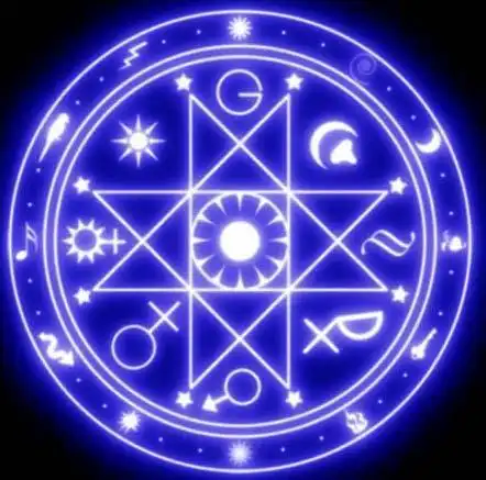 六芒星阵图简笔画