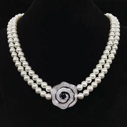 热销项链女款2017新款 项链_配旗袍的珍珠项链女士项链时尚款女2017