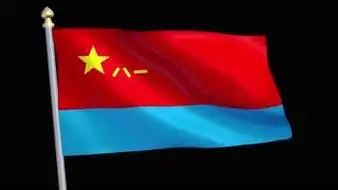 4k八一空军军旗【带透明通道 循环】