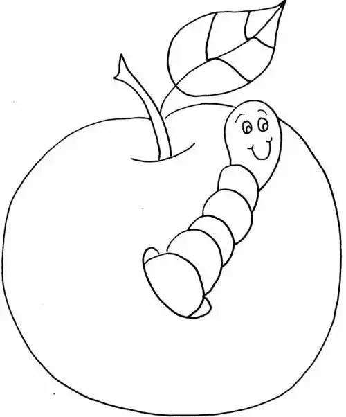 简笔画涂色幼儿