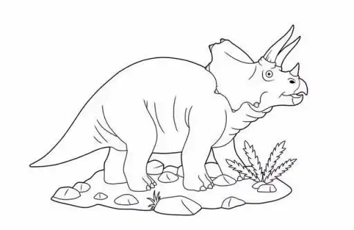 恐龙的画快把这9种恐龙白描线稿让他画