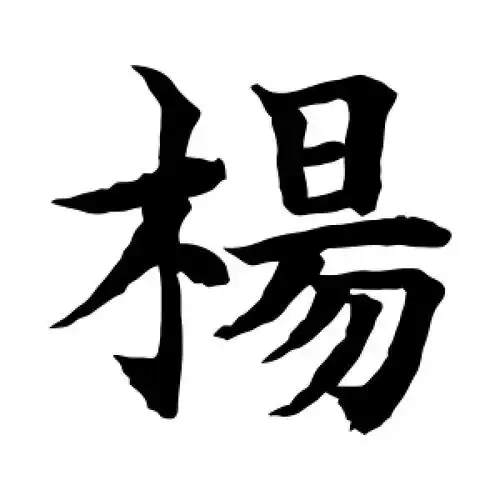 楷书杨字
