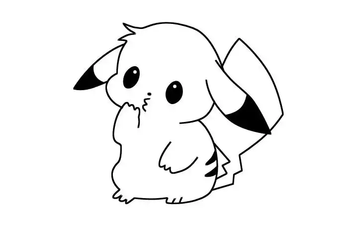 时候的皮卡丘简笔画图片的小朋友赶快拿起笔来画一画哟卡通简笔画皮卡