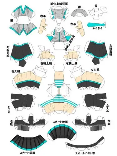 初音纸模图纸_动漫纸模吧_百度贴吧