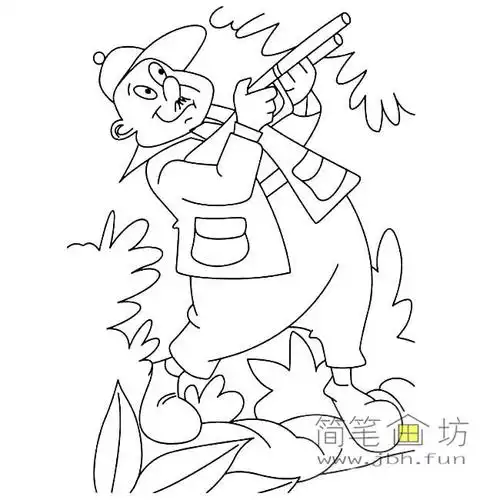 中的日本鬼子,又要干坏事了,如何画日本鬼子,日本鬼子简笔画图片素材