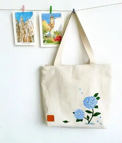 手绘帆布包 手工diy布包 小清新森女女包