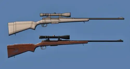 hunting rifle 3d model