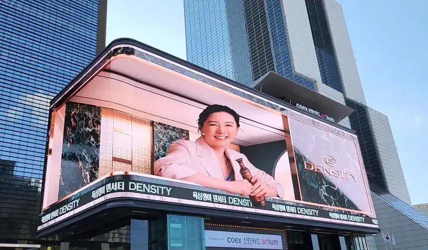 【李英爱】density首尔户外3d广告
