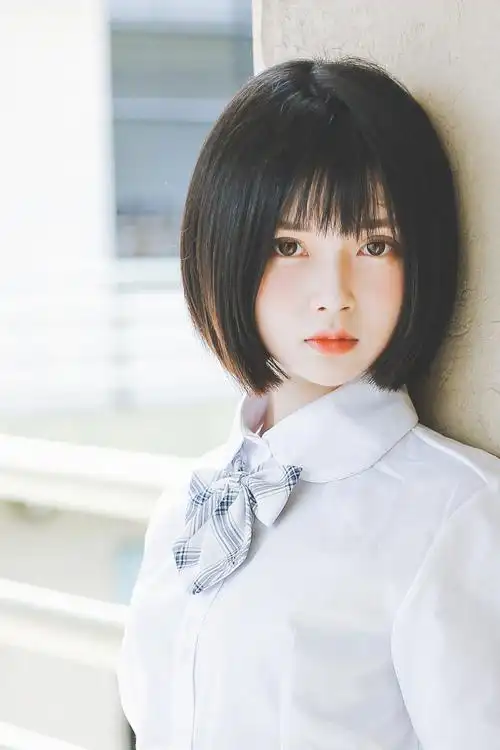 娃娃脸美少女清纯日系写真图片,美女写真,美女,清纯,可爱,短发,甜美