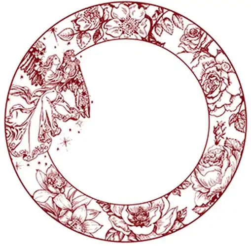 摘要附图摘要1.本外观设计产品的名称:陶瓷花纸(吉庆天使).