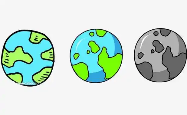 地球简笔画 地球简笔画儿童