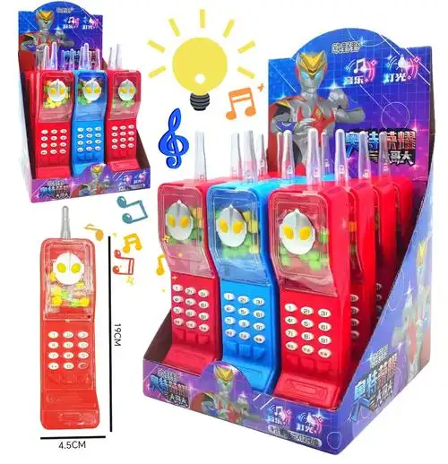 新款大哥大手机糖玩灯光音乐仿真电话玩具批发小卖部商店超市批发