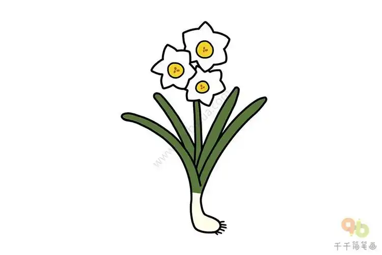 水晶花简笔画步骤