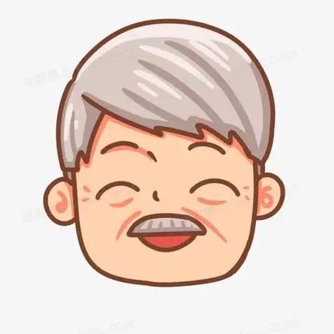 正面有一个老人头像