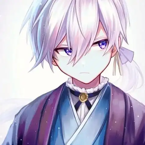 白发紫瞳的动漫男生头像 动漫头像图片大全 -【爱个性】
