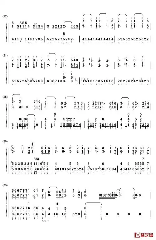 last stardust钢琴简谱-数字双手-aimer2