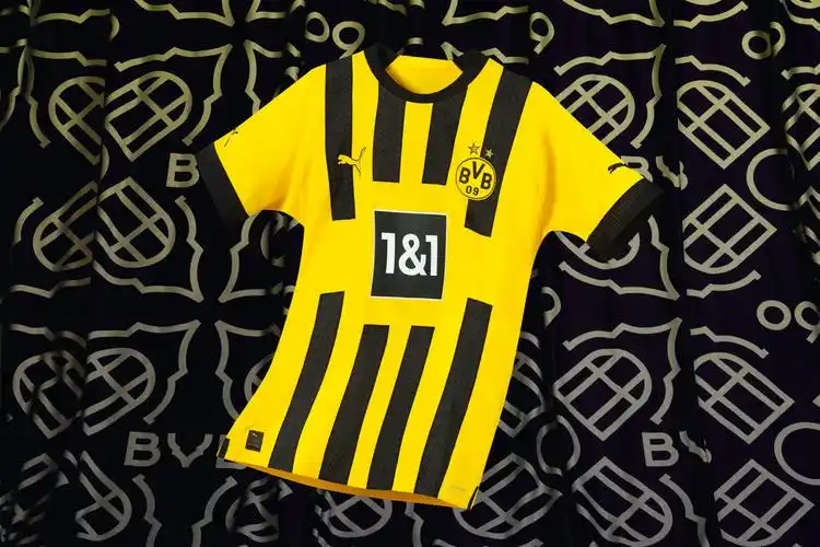 多特蒙德202223赛季主场球衣