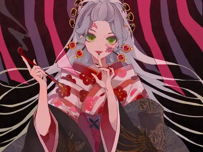 鬼灭之刃上弦之陆兄妹电脑壁纸