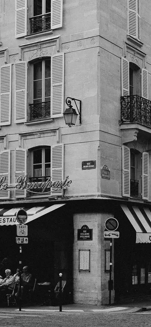 黑白风景图片手机壁纸