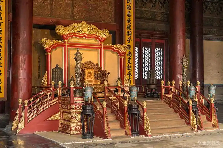 宝座_太和殿_故宫_北京_中国_亚洲_图片大全—全景创意图库(quanjing.