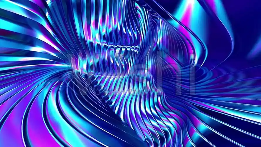 4k金属质感上下波纹起伏视频