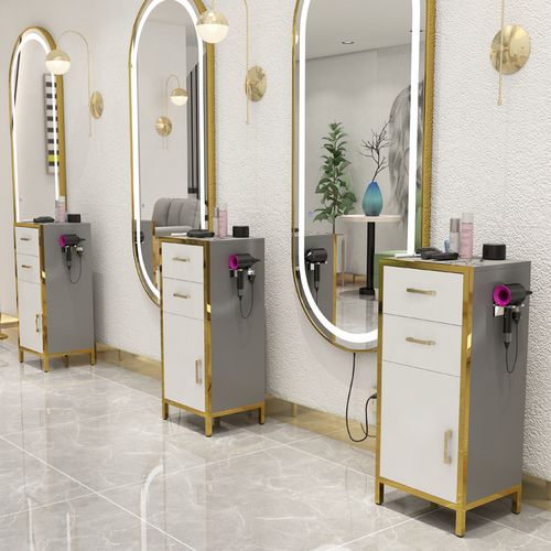 美发产品小柜子理发店工具柜发廊专用简约落地剪发柜工具台抽屉式