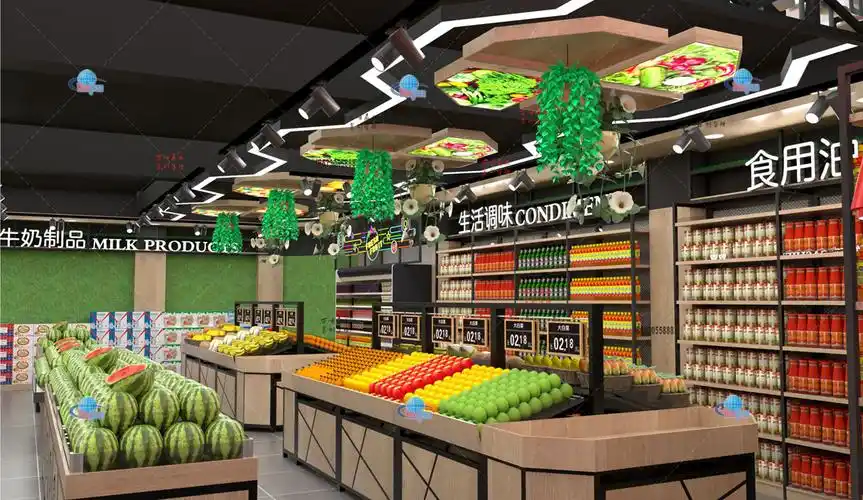 超市案例 服务公司:万顺商业策划管理有限公司 公司服务:卖场空间设计