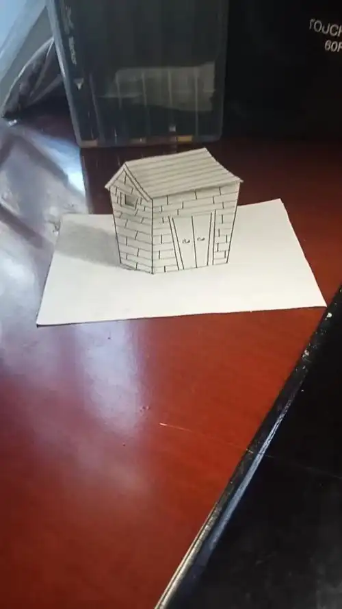 立体画房子的教程,快和家里的小朋友一起学一学.