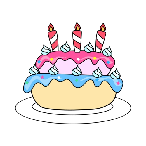 卡通蛋糕手绘图片大全
