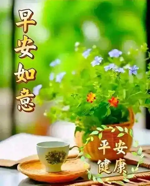 今日最新早上好问候美图,黎明平安,健康,幸福,祝福大家早上好,心想事