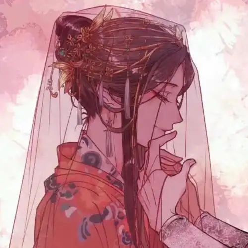 古风婚纱动漫情侣头像 w