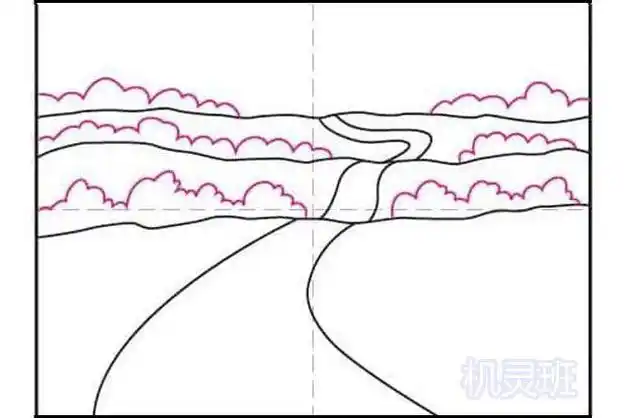 简单路的简笔画