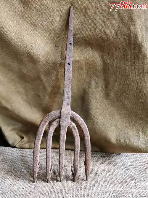 鱼叉,渔具,捕鱼工具,红军时期抗战时期老物件