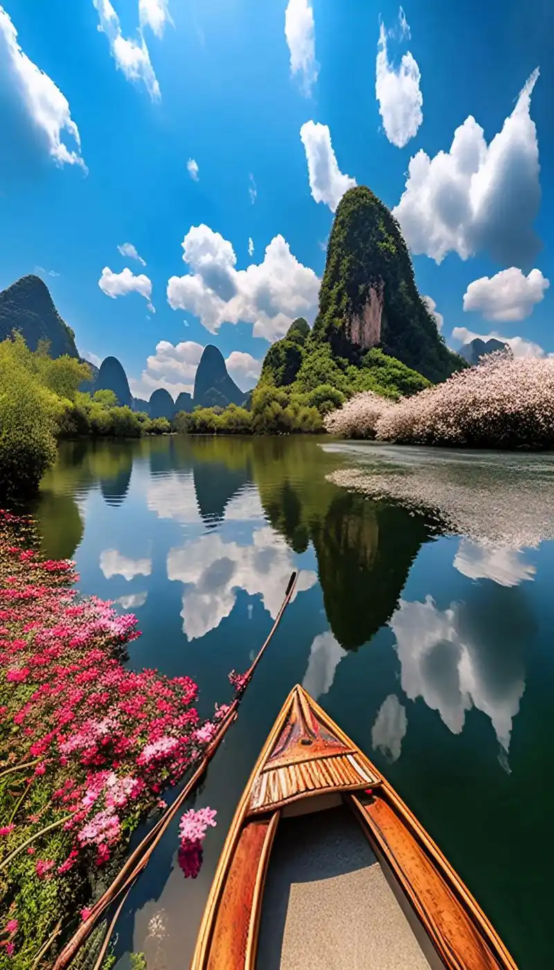 桂林山水,令人一眼惊艳的中国美景.#祖国的大好河山 #山清水 - 抖音