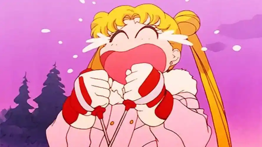 美少女战士呆萌可爱的水冰月高清桌面壁纸