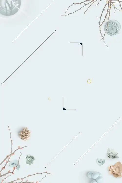 日系清新风格海报背景