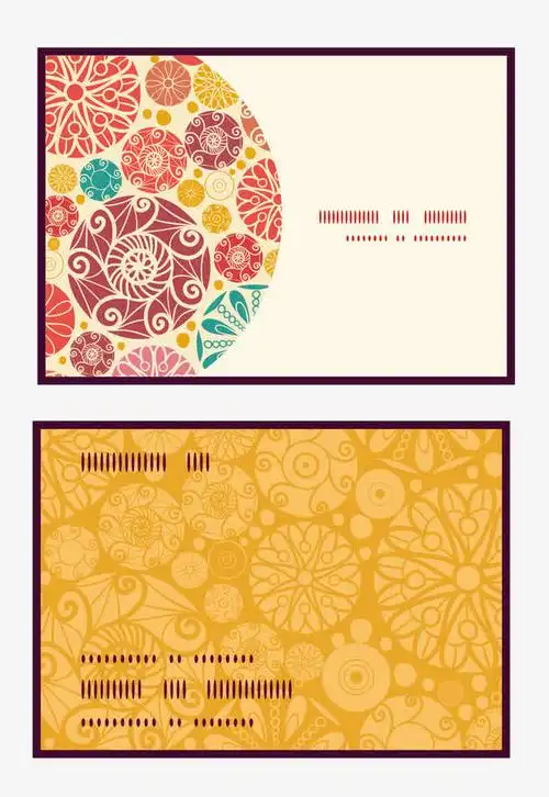 花纹卡片设计矢量素材免抠素材免费下载_觅元素51yuansu.com