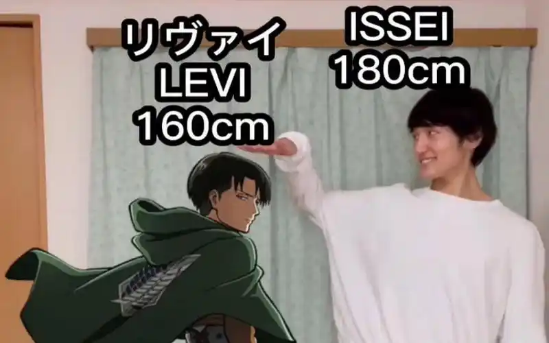 和【进击的巨人】里面各角色比身高!