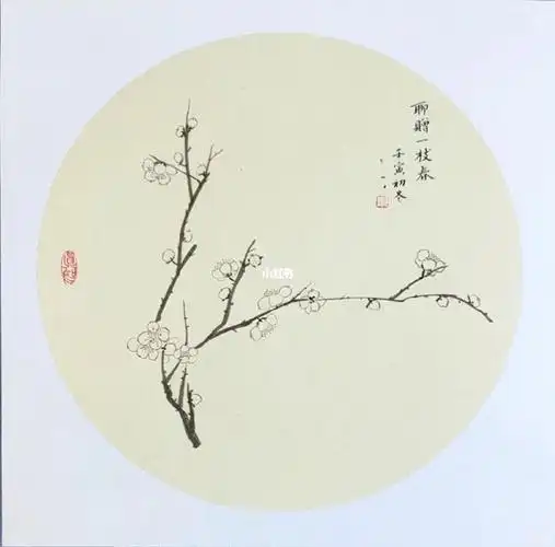 苏州国画入门课零基础第五次课画的梅花