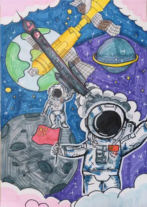 南海区桂城街道怡海第三小学:与天宫"对话",用作品描绘航天梦