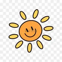 复活节可爱卡通太阳