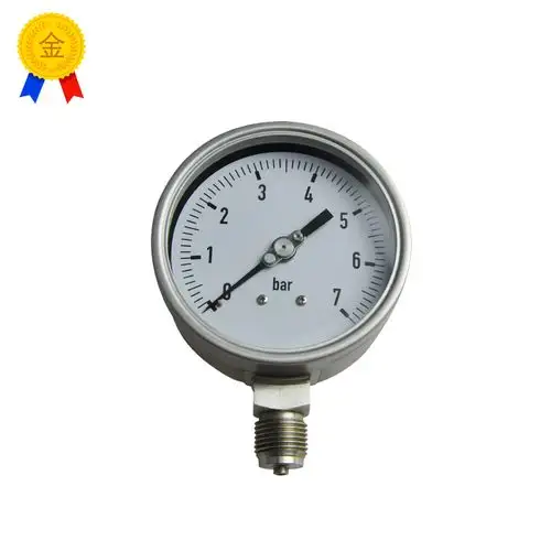 厂家定制径向轴向全不锈钢压力表汽车维修充油压力表气压表
