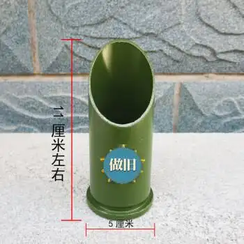 【jd好物】军绿37炮弹壳笔筒 创意个性烟灰缸 军旅纪念 退役弹壳工艺