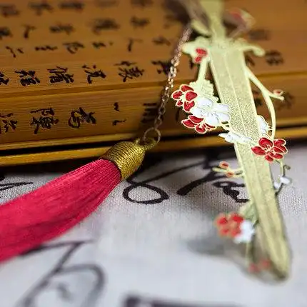 梅花宝剑金属中国风古典文艺书签